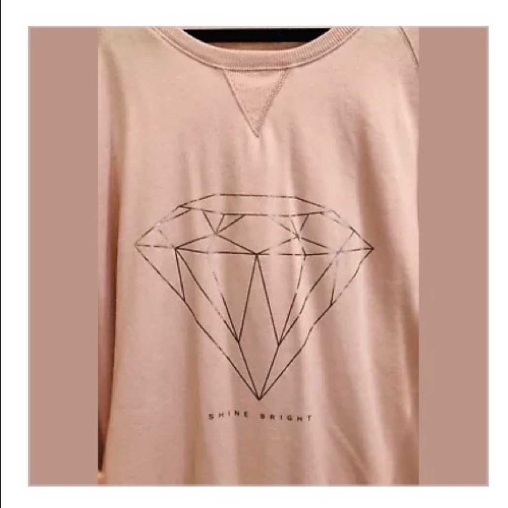 ‼️SOLD‼️Shine Bright Diamond Print Sweatshirt XL - Picture 2 of 7